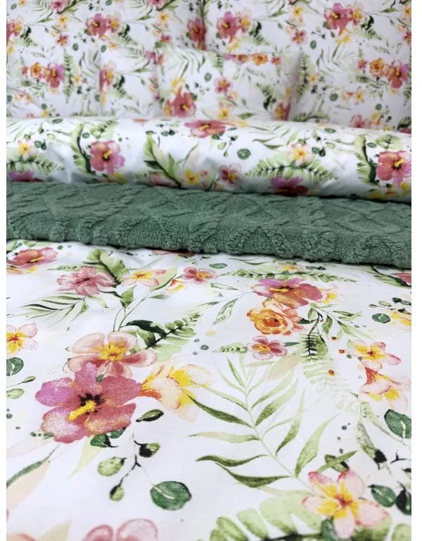 Bavlnené obliečky Daila 140x200 / 70x90 cm – 100% prírodná bavlna, stredomorský dizajn, zapínanie na zips