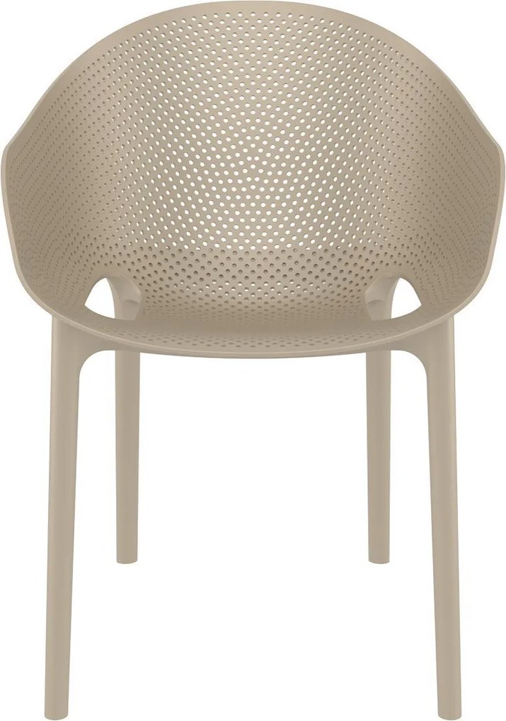 SKY PRO záhradná stolička taupe