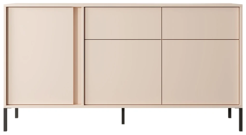 Komoda Danton 3D2S (béžová). Akcia -20%. Vlastná spoľahlivá doprava až k Vám domov. 1071342