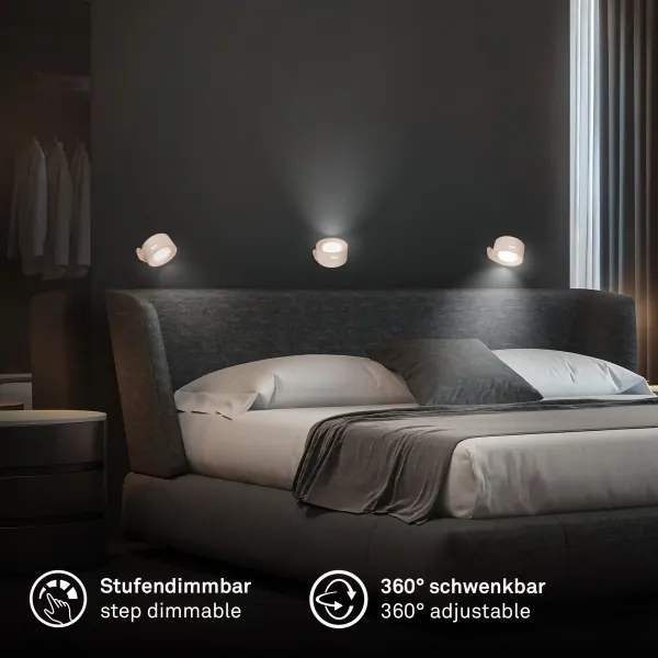 Briloner 3896011 - LED stmievateľné nabíjateľné nástenné svietidlo LED/1,6W/5V 1500 mAh béžová