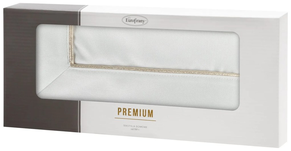 OBRUS MADELE 40X180 CM BIELY