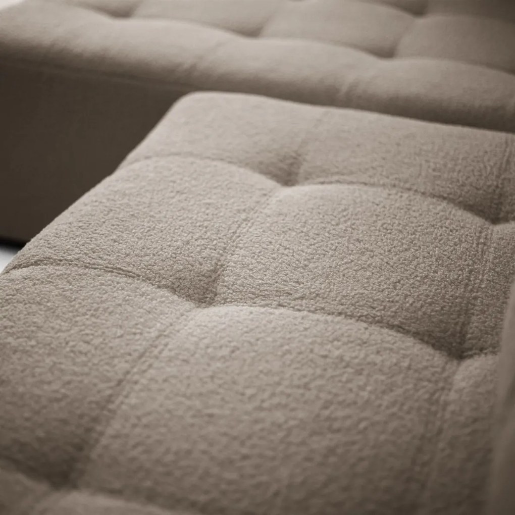 ROHOVÁ SEDAČKA SHARLOTTE 261 x 143 cm BÉŽOVÁ