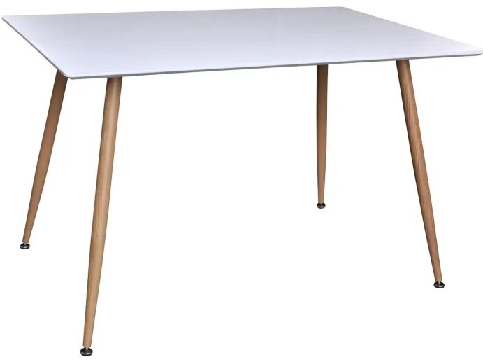 Polar jedálenský stôl 120x75cm (biela/natur)
