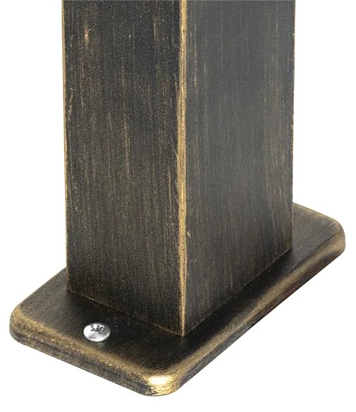 Industriálne stojace vonkajšie svietidlo starožitné zlaté 35 cm IP44 - Baleno