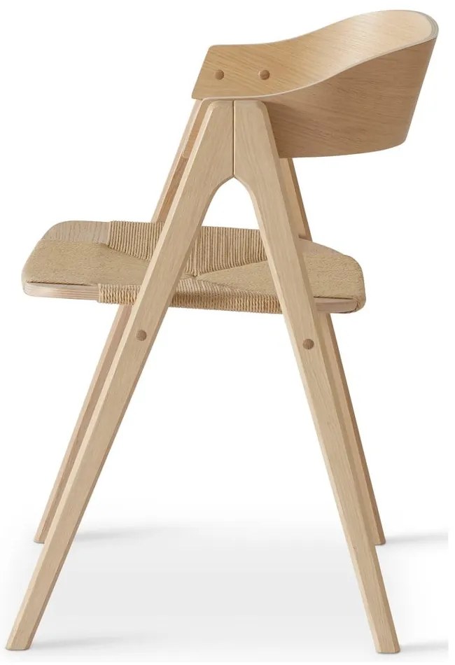 Jedálenská stolička z dubového dreva v prírodnej farbe Mette – Hammel Furniture