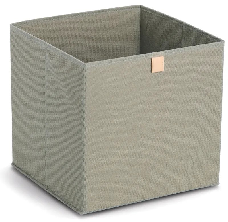 Zeller Present Úložný box, kostka, do čtvercový knihoven WOVEN 32x32x32, khaki