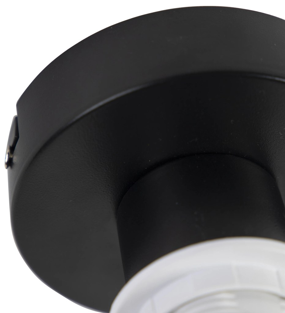 Stropné svietidlo s tienidlom z zamatu zelené so zlatom 25 cm - Combi Black