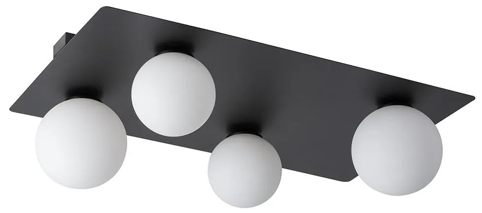 Stropné svietidlo ARGON 4xG9/12W/230V čierna