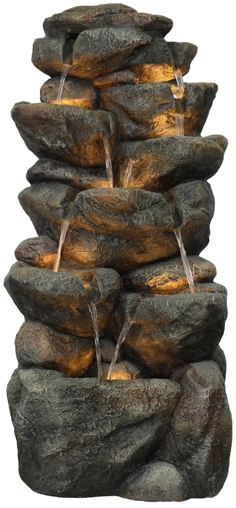 Záhradná fontána BestBerg EF-21 / polyresin / 44,5 x 38 x 99 cm