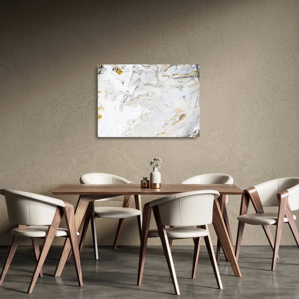 Sklenený obraz - Olejový papier s mramorovým designom (70x50 cm)