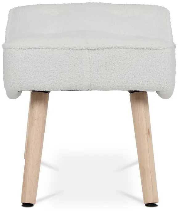 Autronic BONTEC Podnožka, sivá látka, AK-309P GREY2 Farba: Biela