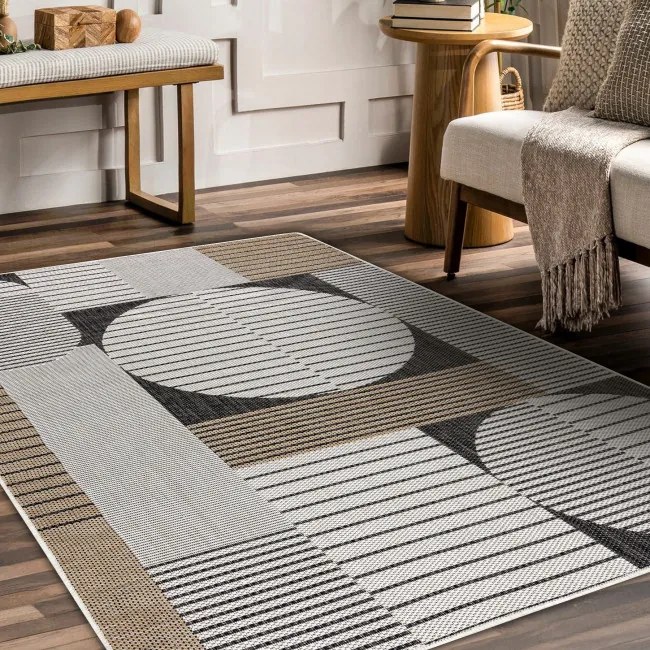 Koberec ORGANIC 2769 krémový / čierny / naturálny