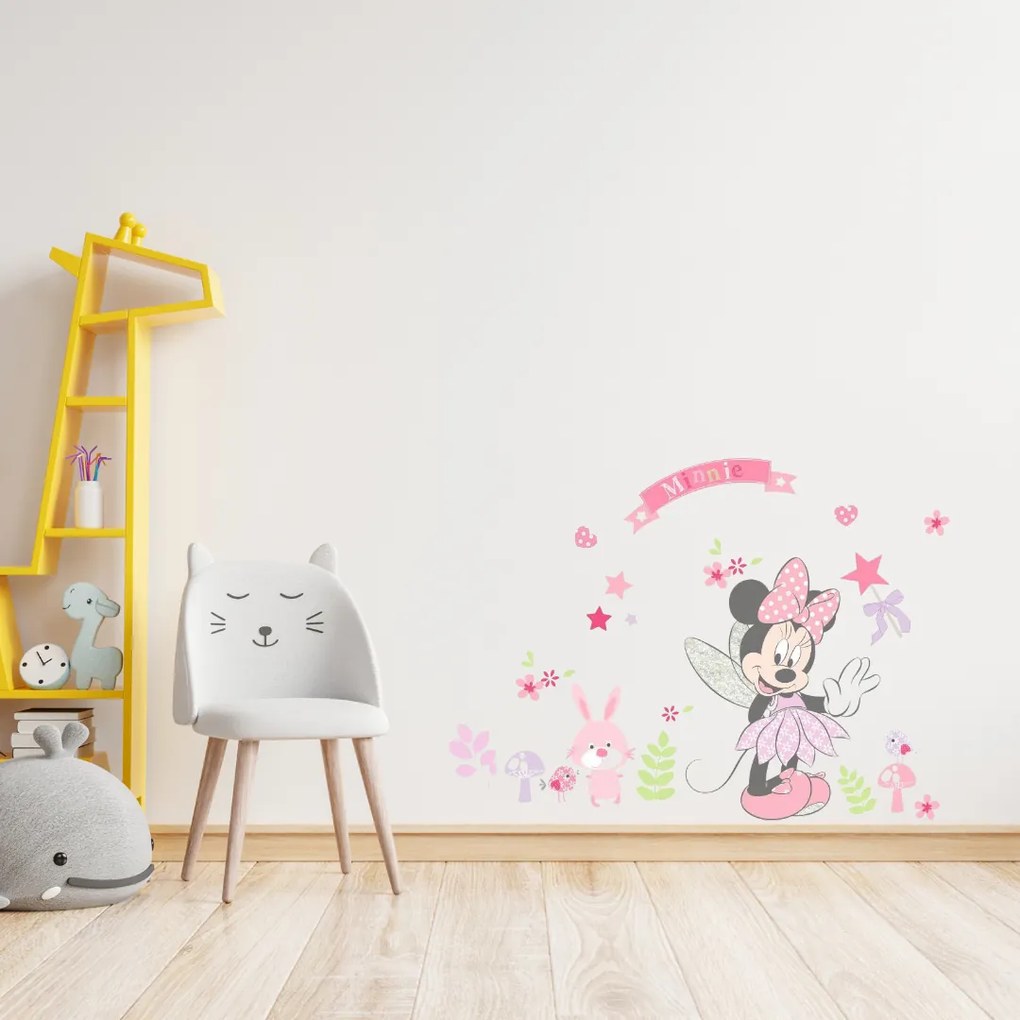 Samolepka na stenu "Minnie Mouse" 88x68 cm