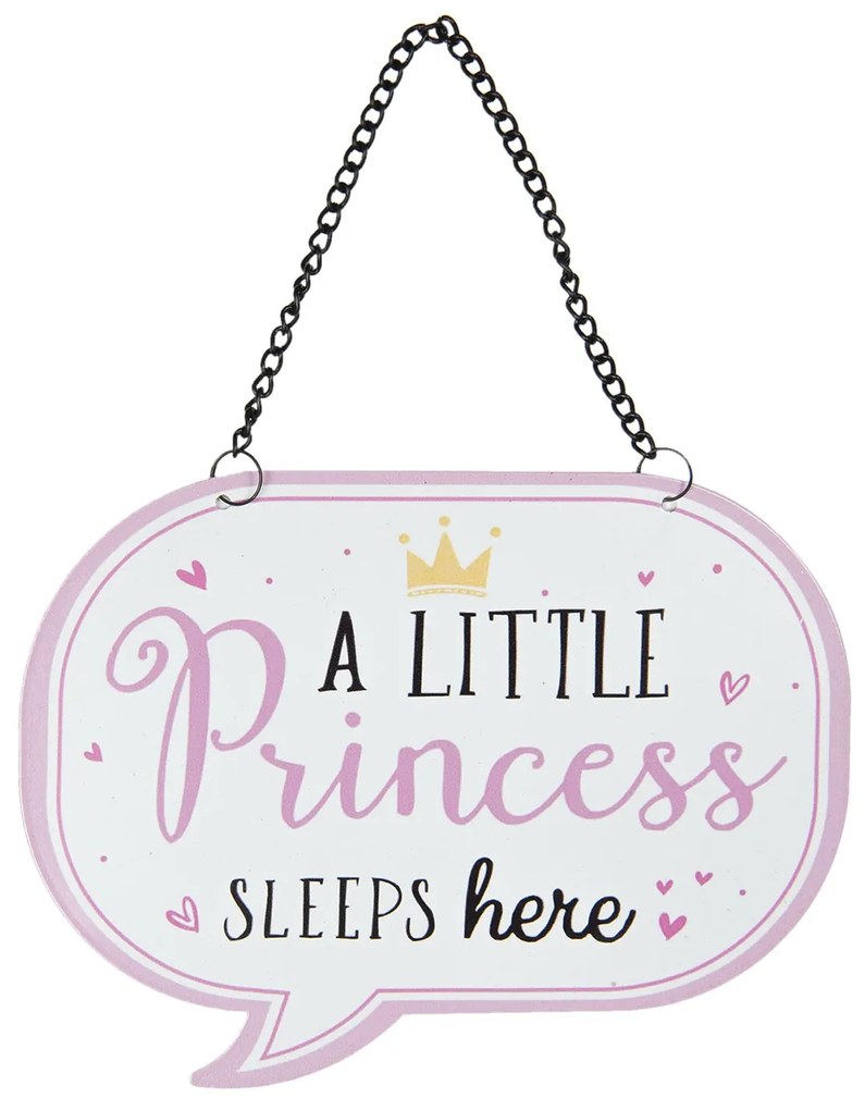 Menšie oválna závesná kovová ceduľa s textem- 17 * 13 cm