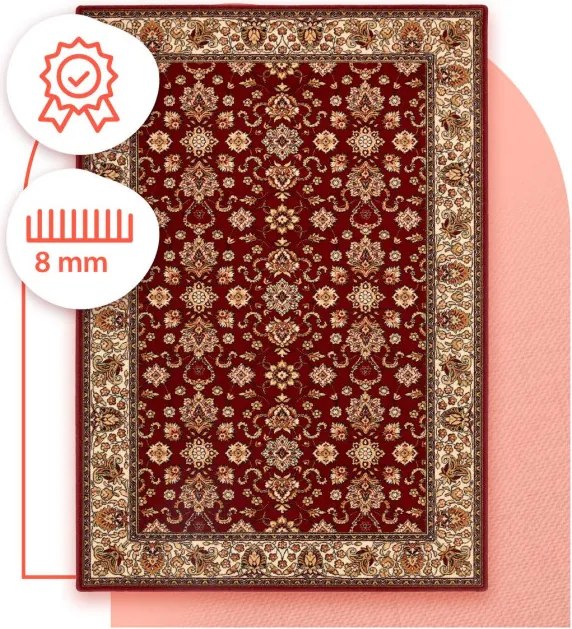 Koberec Agnella Isfahan Kantabria Rubín