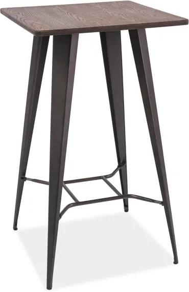 Najlacnejsinabytok RETTO barový stolík, tmavý orech/grafit