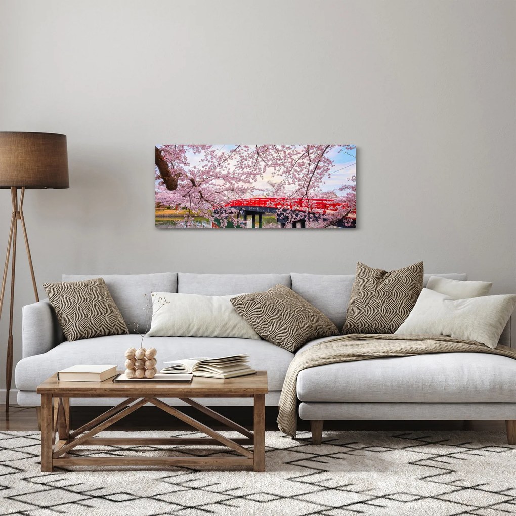 Obraz - Hirosaki, Japonsko (120x50 cm)