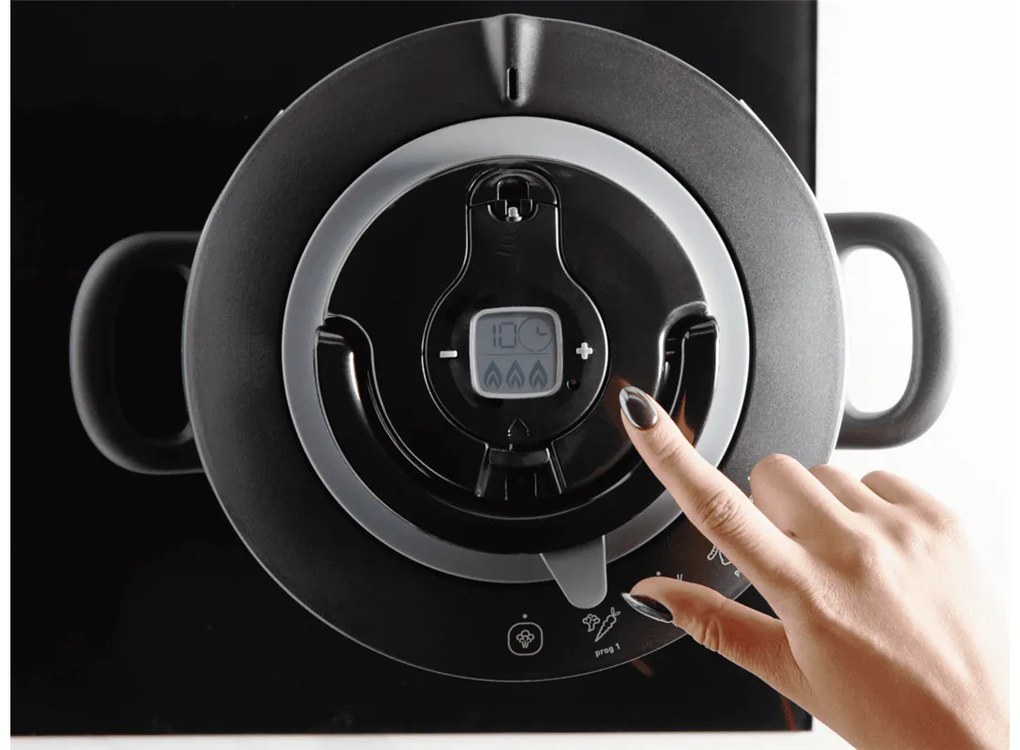 Sada tlakových hrncov Tefal Clipso+ CHEF 6 a 4,5 l P4552030 Nerezový/Čierny