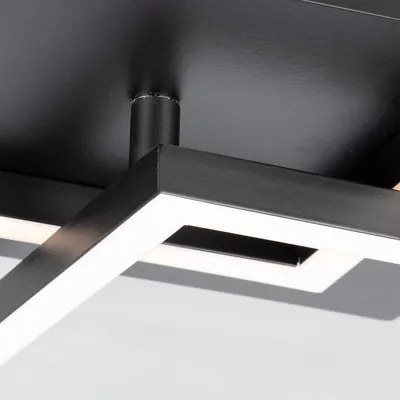 Stropná lampa otočná čierna FRAME LED 62 cm