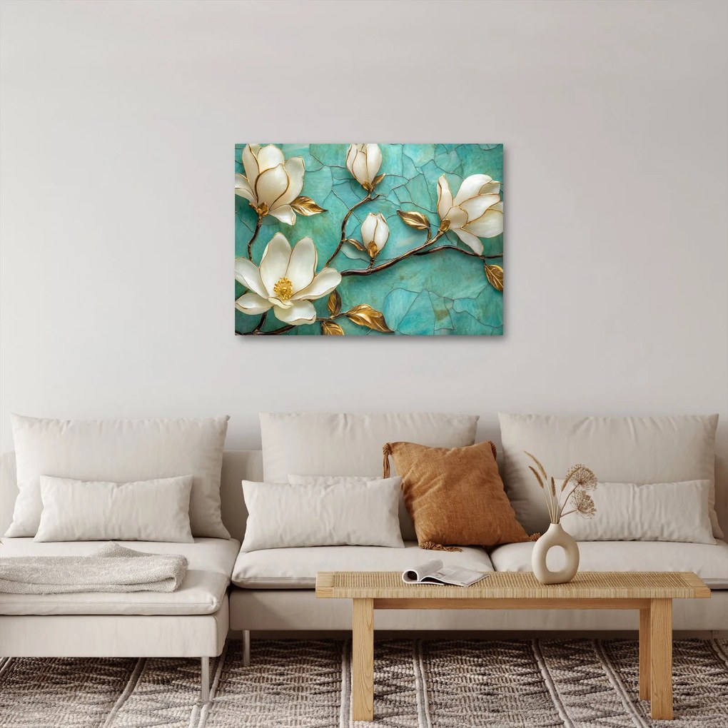 Obraz - 3D magnólia (70x50 cm)