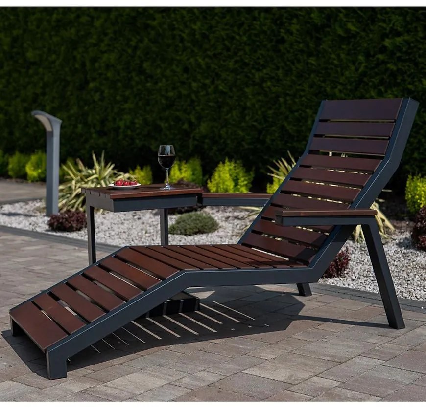 Záhradné ležadlo Loft palisander