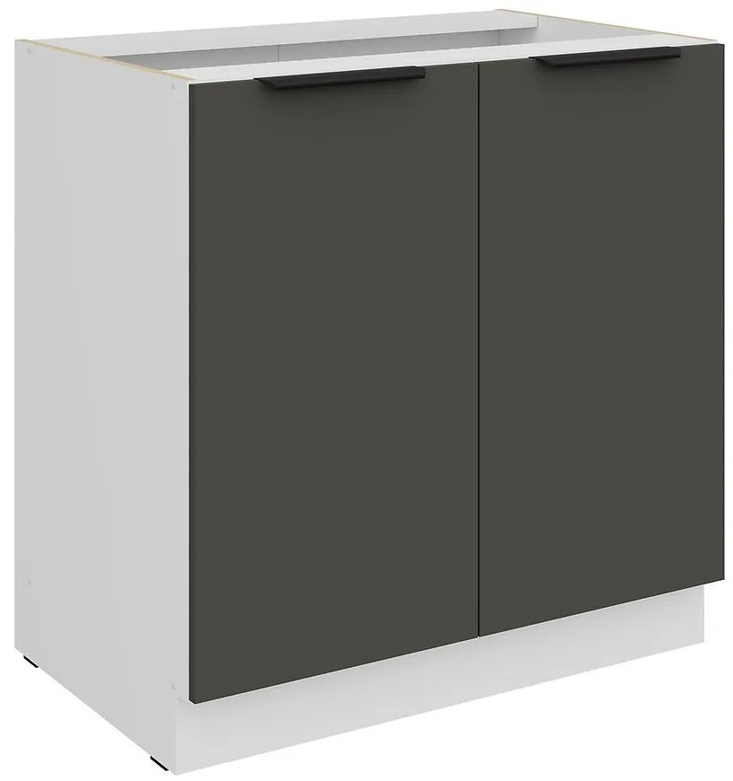 Kuchynská skrinka Aria-Gr/Wh Anti Fingerprint 80d 2f Bb