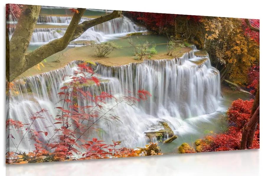 Obraz lesný vodopád Varianta: 120x80