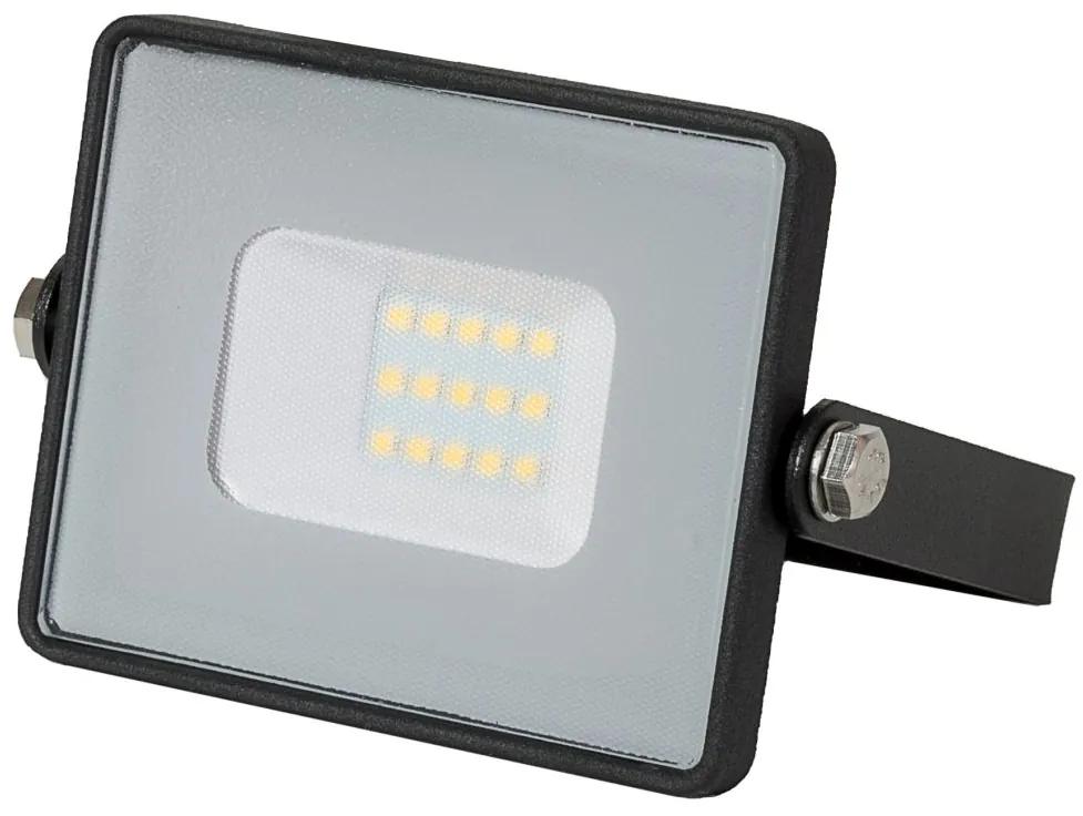 LED Solution Čierny LED reflektor 10W Premium Farba svetla: Teplá biela 424