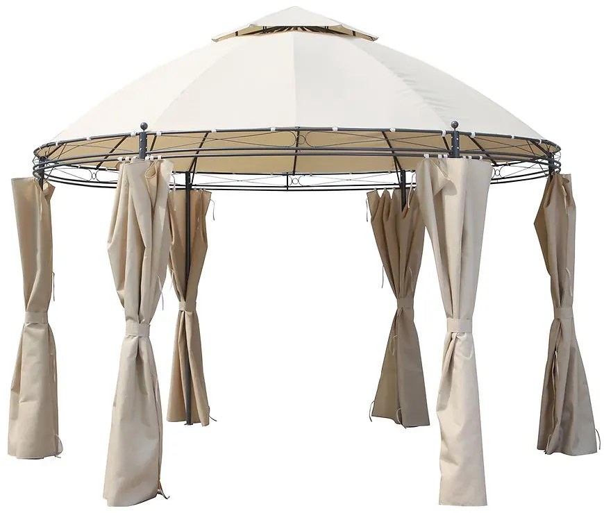 Záhradný pavilón 3,5 m béžový