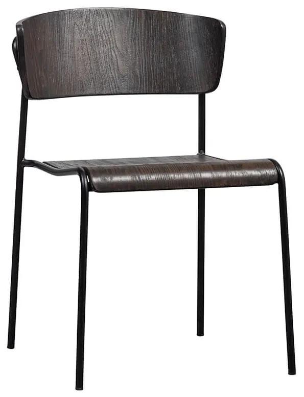Jedálenská stolička kiro tmavo hnedá MUZZA