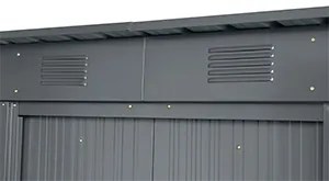 Záhradný domček BestBerg ZDR-2A / 2,4 m² / 110 x 217 x 191 cm / sivá
