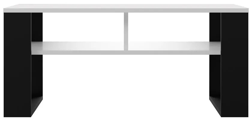 Konferenčný stolík Maduro 3 (biela + čierna). Akcia -22%. Vlastná spoľahlivá doprava až k Vám domov. 1132429