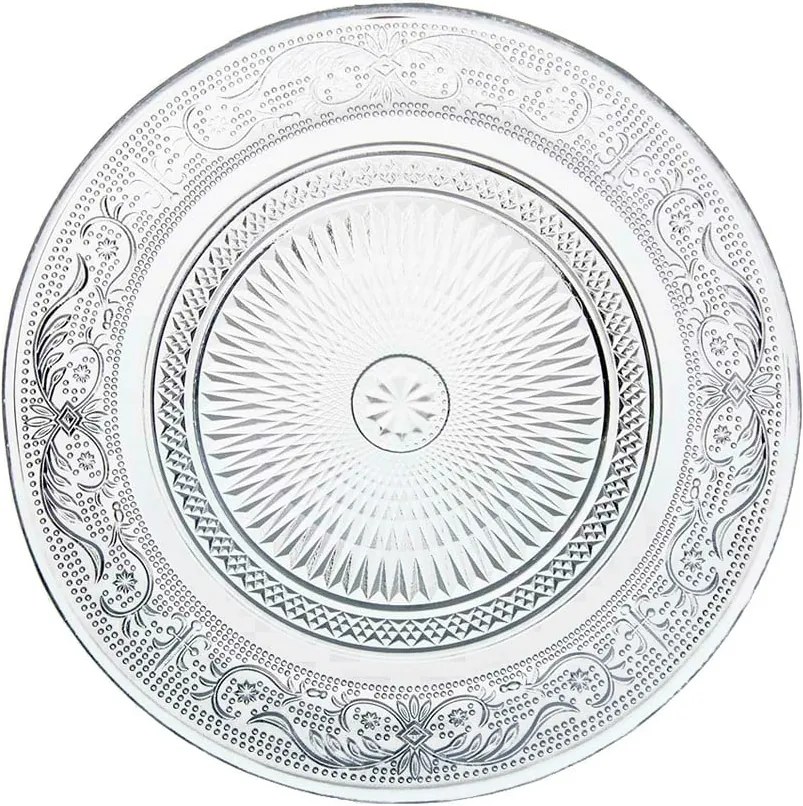 Sklenený tanier Unimasa Romance, Ø 18 cm