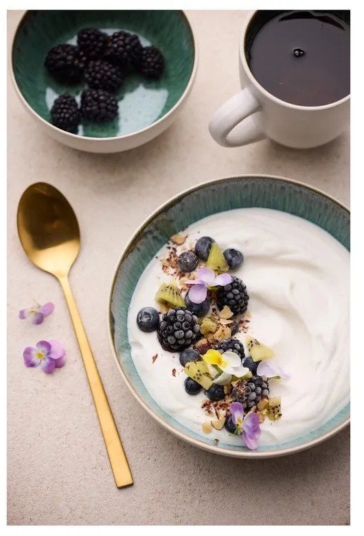 Biela/zelená miska z kameniny 850 ml Gastro White/Green – Bitz