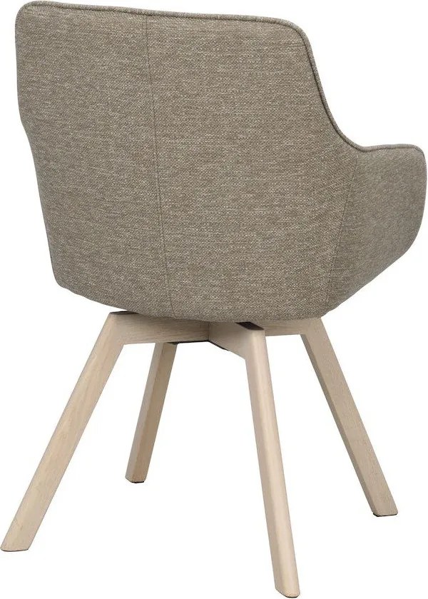 Béžové čalúnené jedálenské kreslá v súprave 2 ks Alison – Rowico