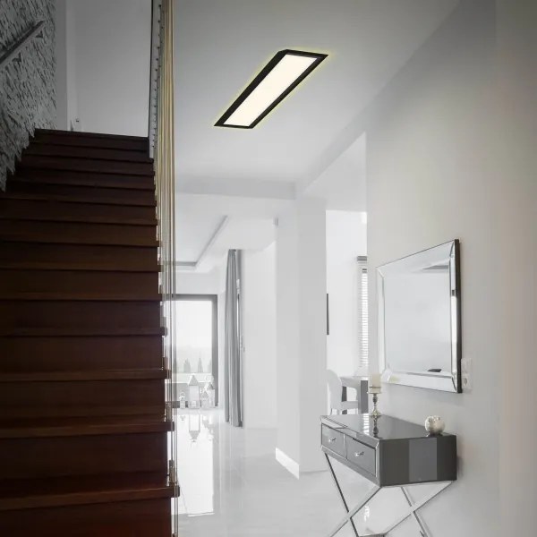 Briloner 7365-015 - LED Stropné svietidlo CADRE LED/22W/230V 58,2x20,2 cm čierna