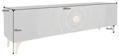 TV-skrinka 44303 Bailey 180cm Drevo Mango  - Komfort-nábytok