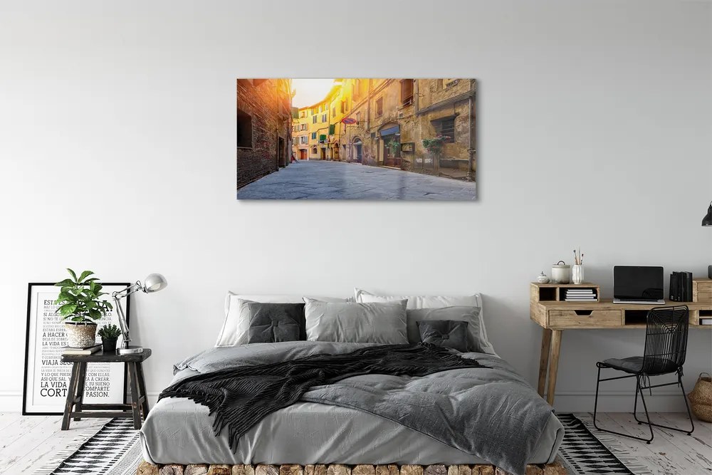 Obraz na akrylátovom skle Italy street budovy 125x50 cm