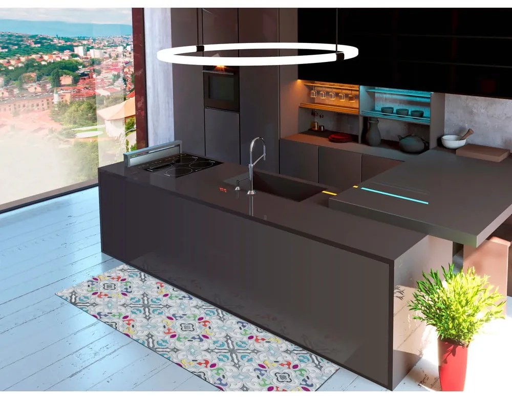 Modrý prateľný behúň 52x200 cm Ricci Valentina – Universal