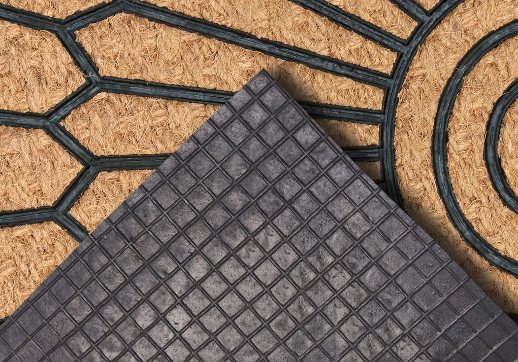 Hanse Home, Rohožka Mix Mats Cocos 105685 – na von aj na doma, 45x75 půlkruh, hnedá, chodba / predsieň