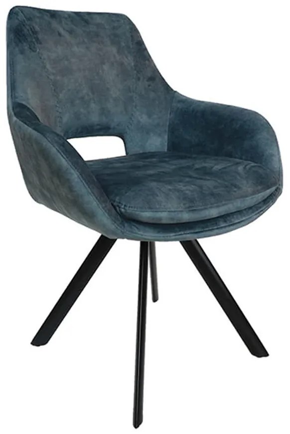 Stolička Hamburg Modrá