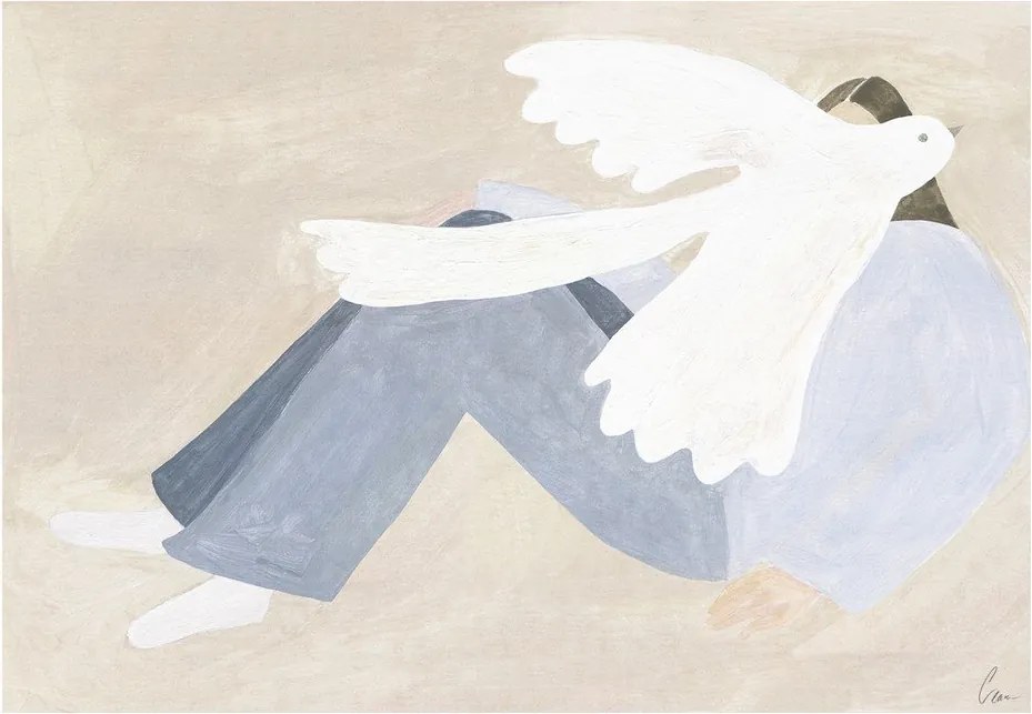 Plagát 70x50 cm Bright Bird – Clara Schicketanz – The Poster Club