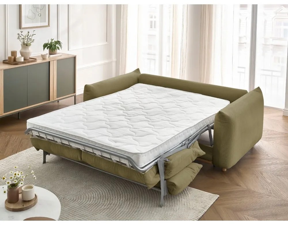 Zelená rozkladacia pohovka 234 cm Ernest – Bobochic Paris