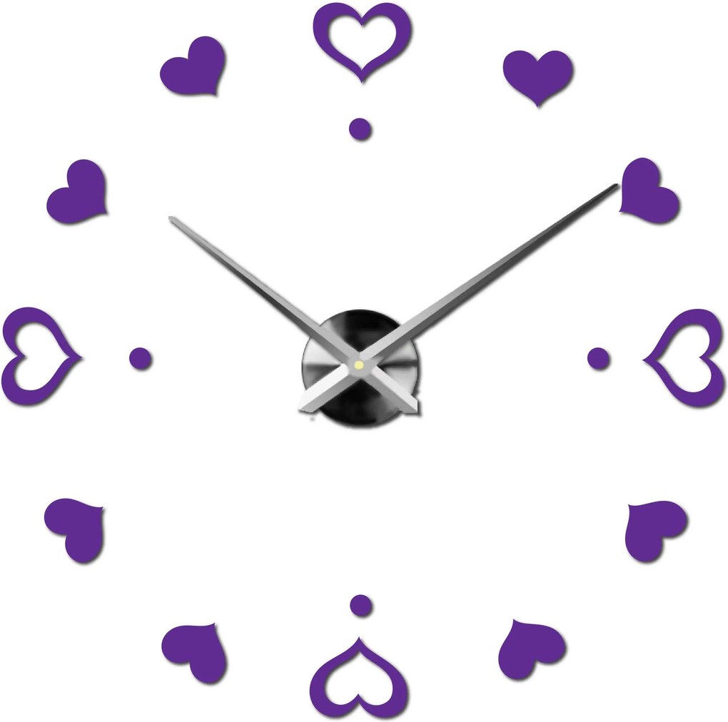 SENTOP | Nástenné hodiny ako obraz moderné hodiny vyrobené z plastu 12S046-S-Wall clock HEU- analógové