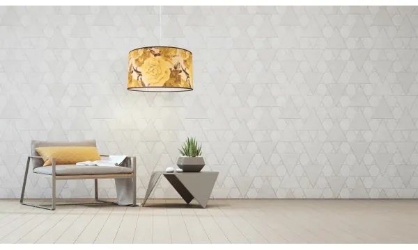 Duolla - Luster na lanku CONSTANCE 1xE27/40W/230V pr. 45 cm žltá