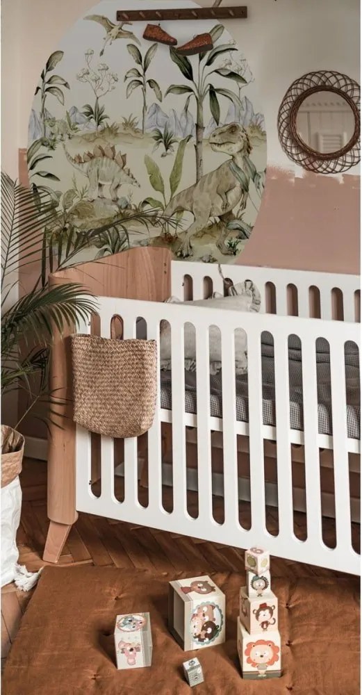 Samolepka do detskej izby Dino svet v kruhu L