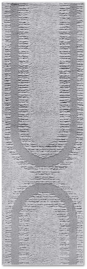 Behúň Gallery 106088 Light Grey z kolekcie Elle, 80x240, šedá, obývacia izba, ELLE Decoration