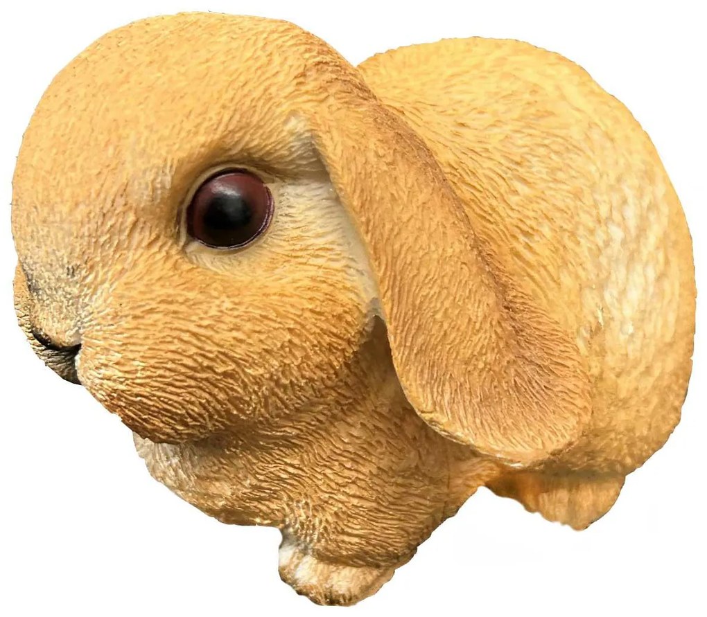 Záhradná figúrka z polyresinu Bunny, 16 cm, hnedá