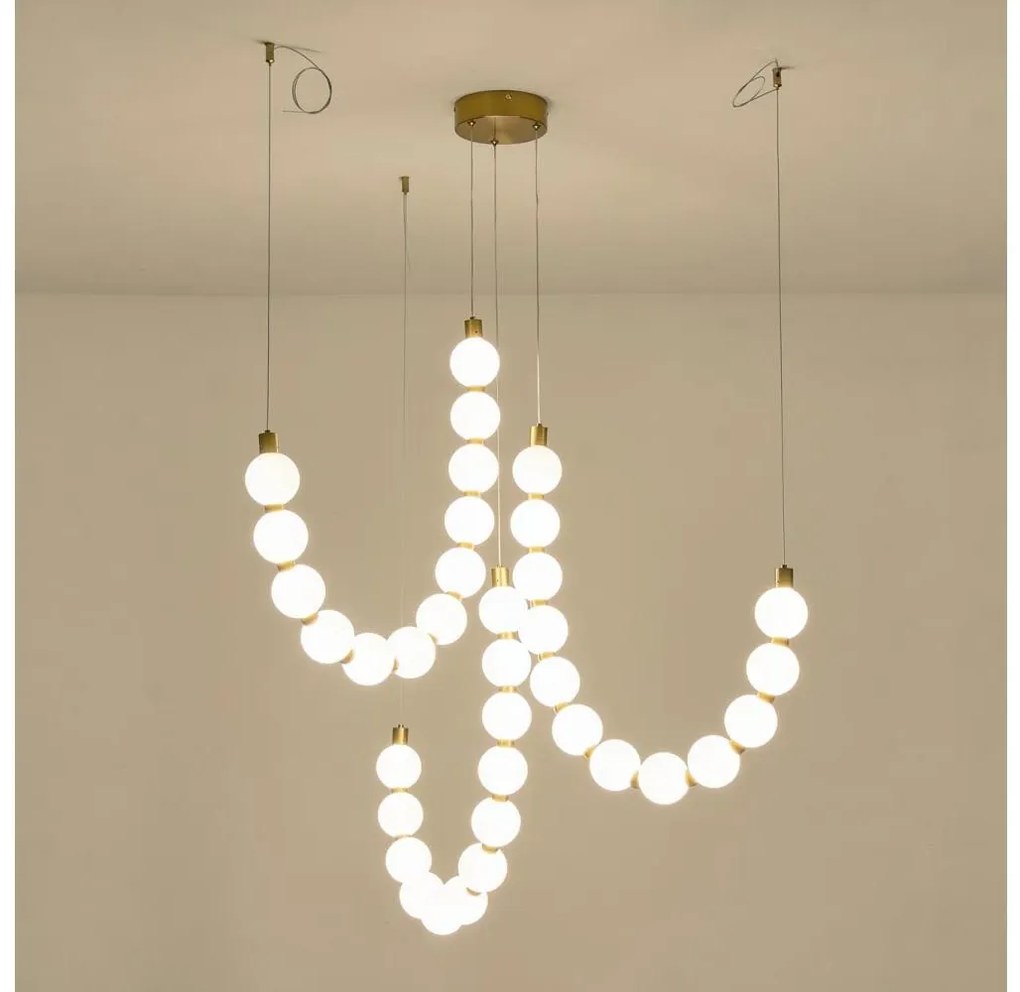 LED Luster na lanku LED/35W/230V 3000K