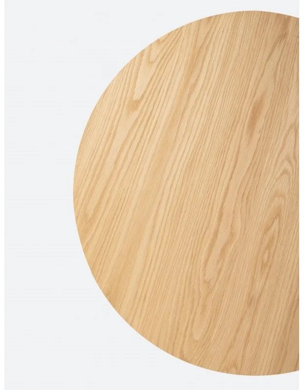 Okrúhly jedálenský stôl Roxy 105 cm dub přírodní/čierna